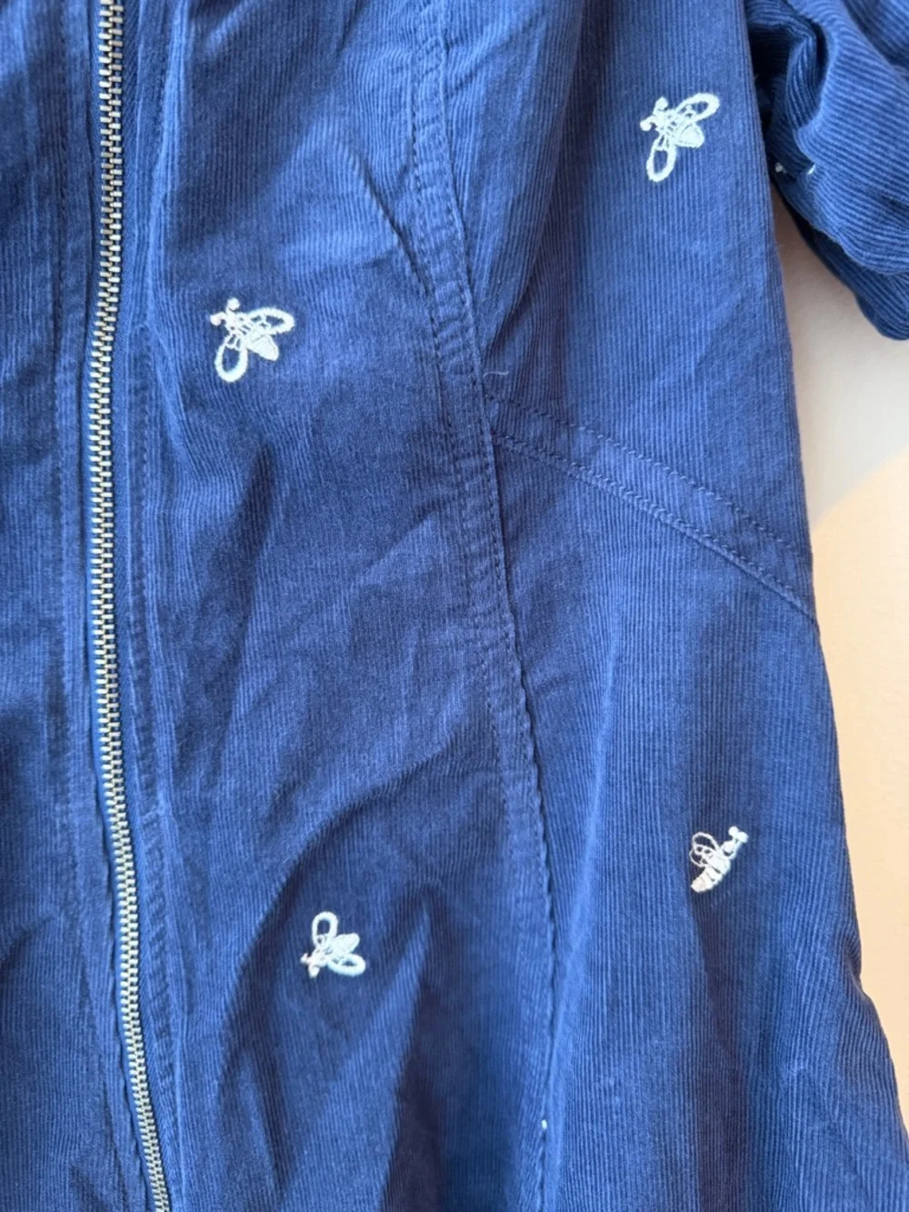 Anthropologie Calder Puff-Sleeve Corduroy Mini Dress NWT - Picture 6 of 6